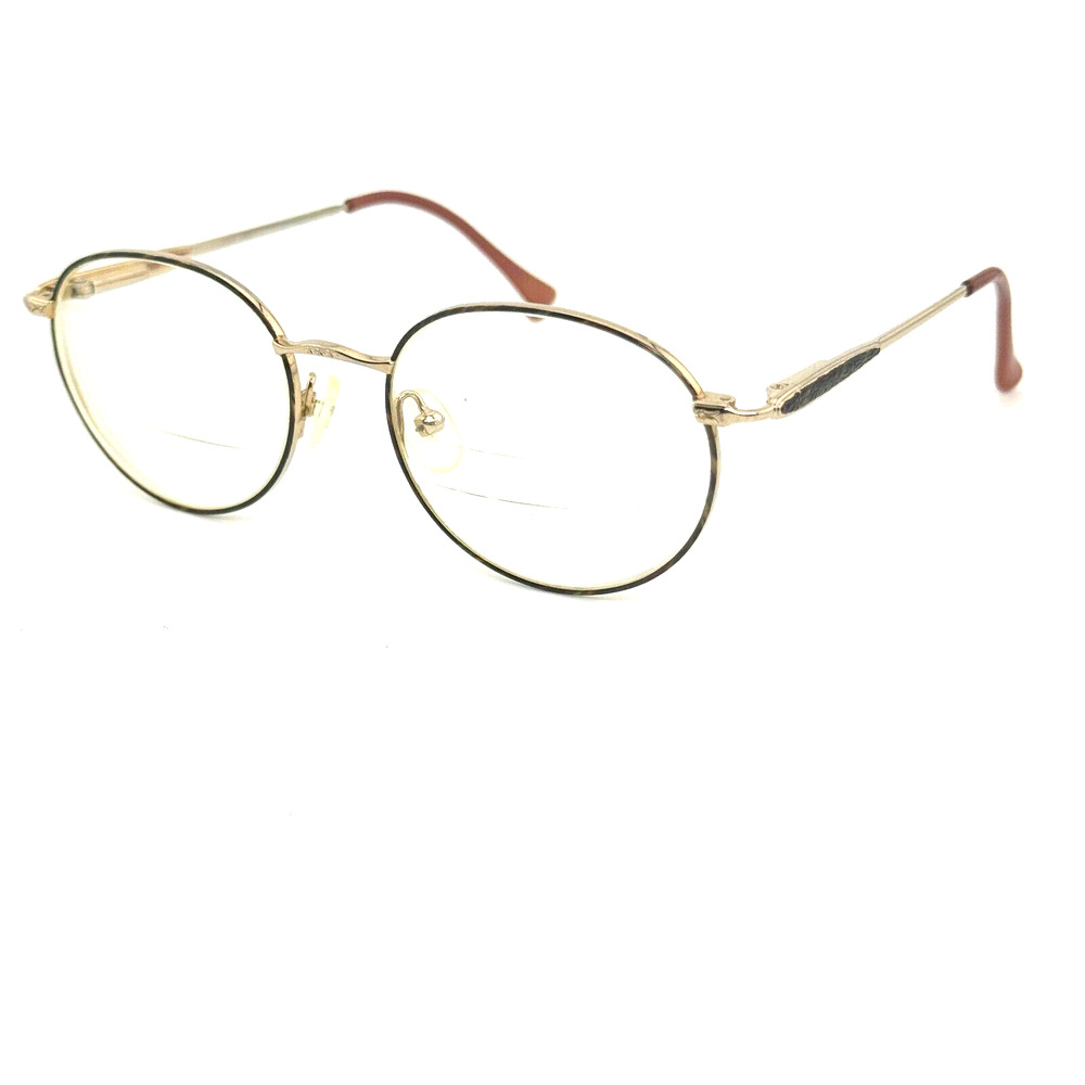 EVAN PICONE E490-250 Eyeglasses‎ Frames 51-18-135 Gold Brown Round H14297